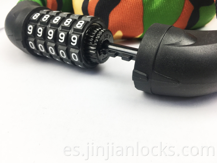 Jinjian al aire libre de 4 dígitos Accesorios para bicicletas Lock Bike Bike Antir-theft Motorcycle Bicicleta Localización segura